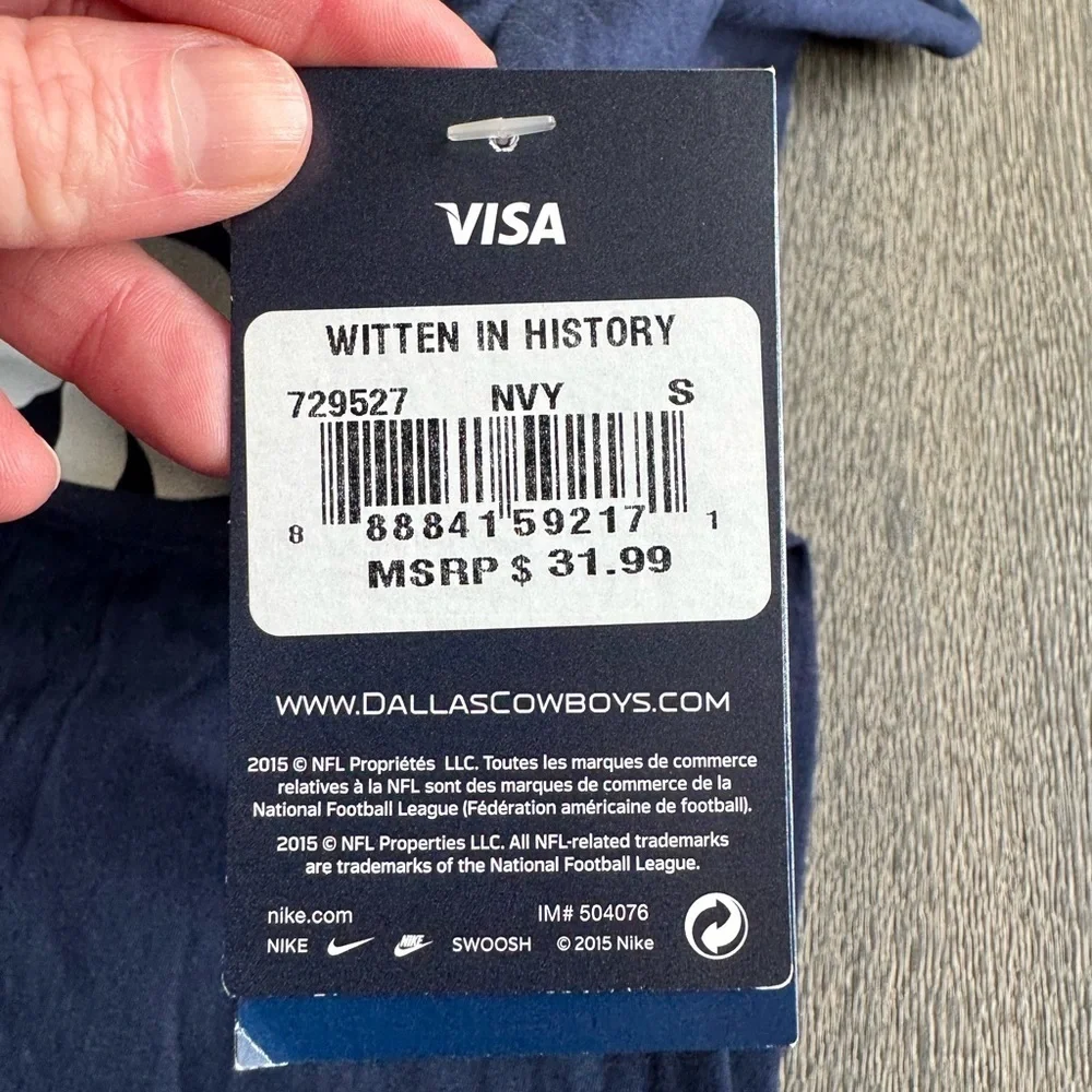 Jason Witten 'Witten in History' Dallas Cowboys the Nike Tee in Navy Size Small